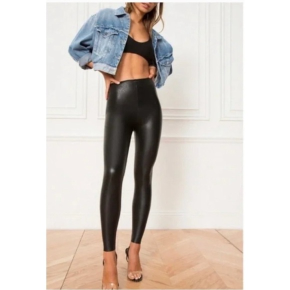Commando Faux Leather Perfect Control Leggings - Picture 1 of 7
